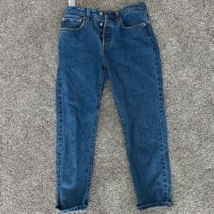 Levi's Women's Ankle Jeans in Deep Blue